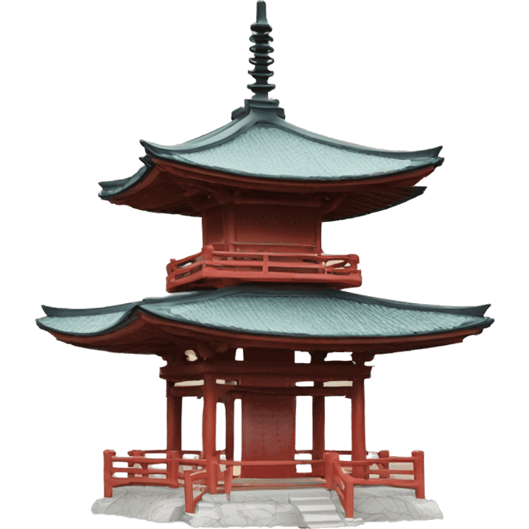 japanese pagoda with smaller top but larger bottom emoji