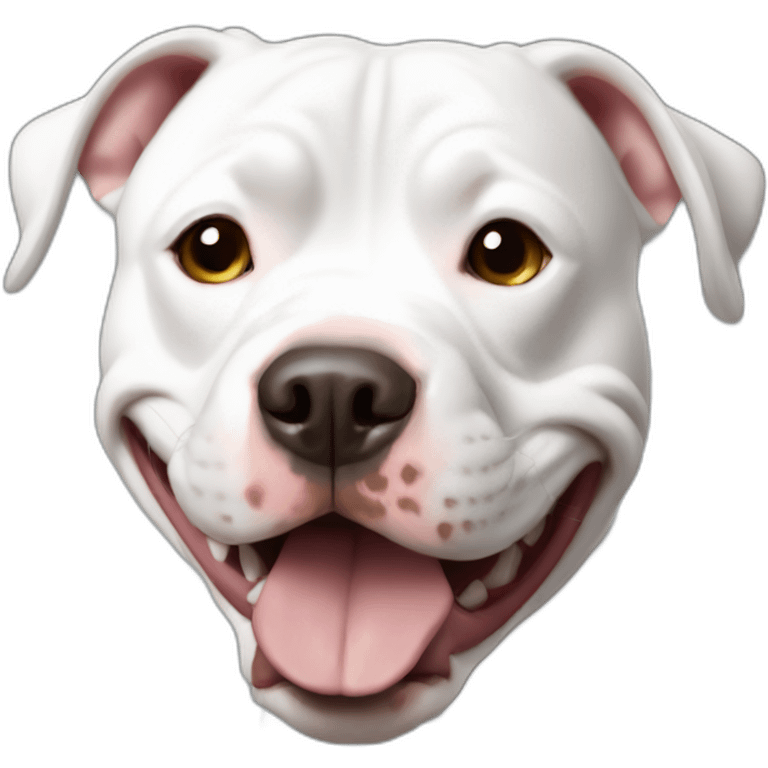 Pit bull with marks emoji