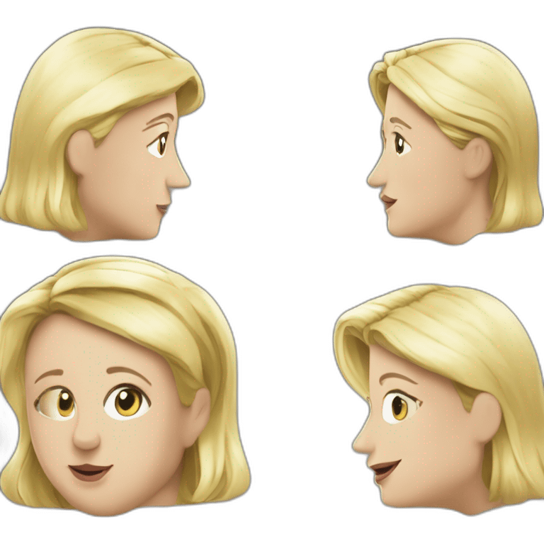 Marine le Pen sur macron emoji