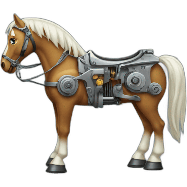 Complete Mechanical horse emoji