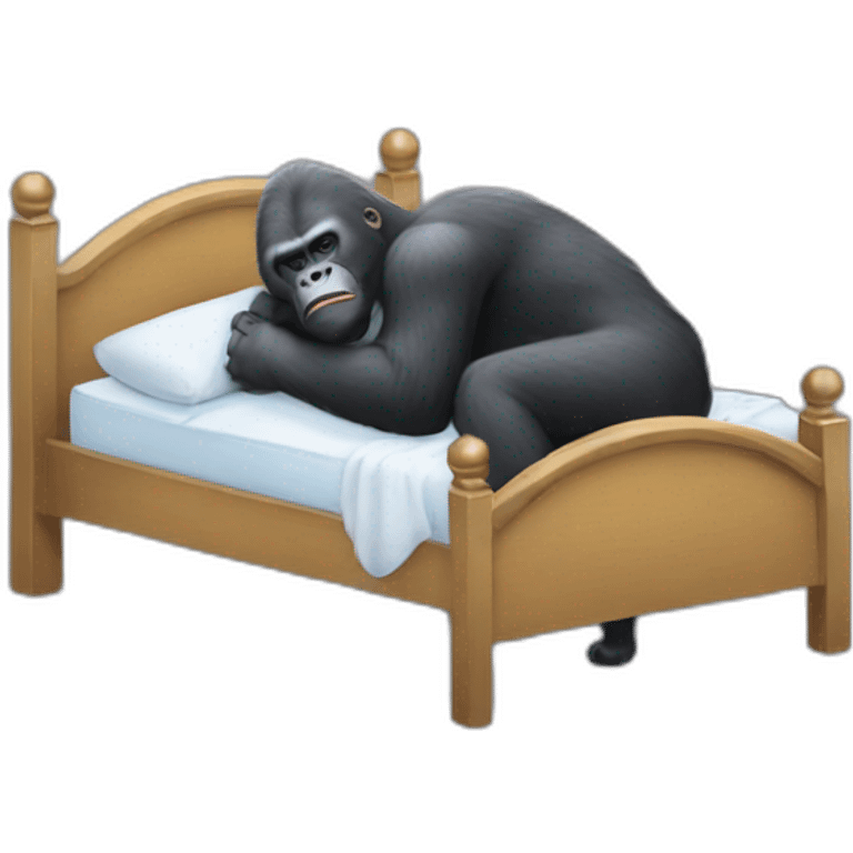 Gorilla putting Joe Biden to sleep emoji