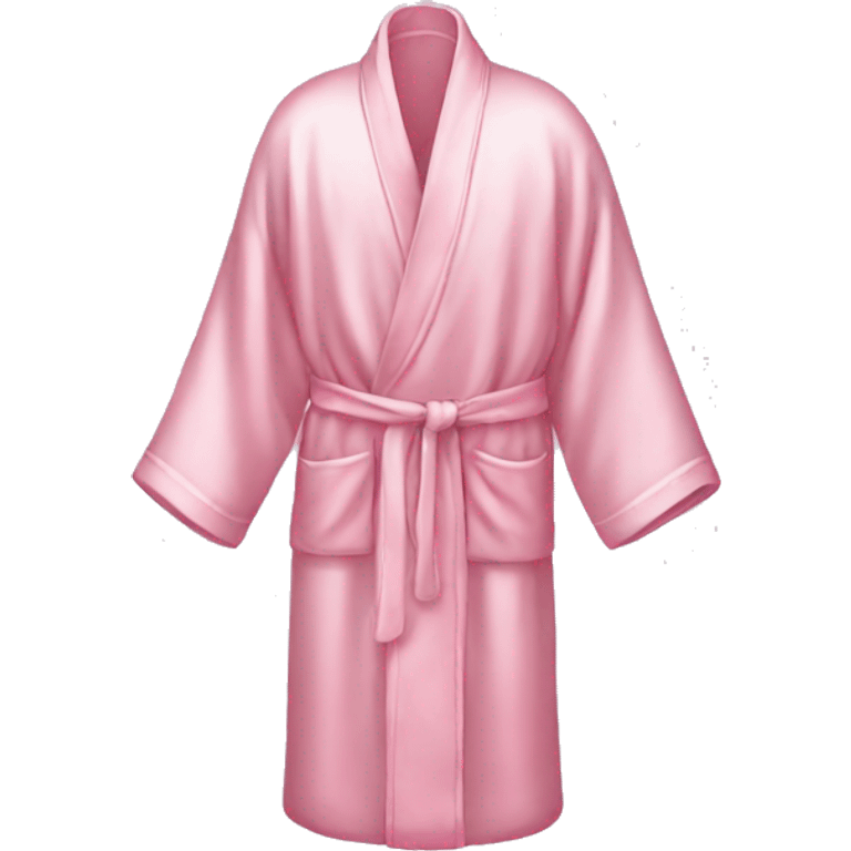 Light pink silk slippers and robe emoji