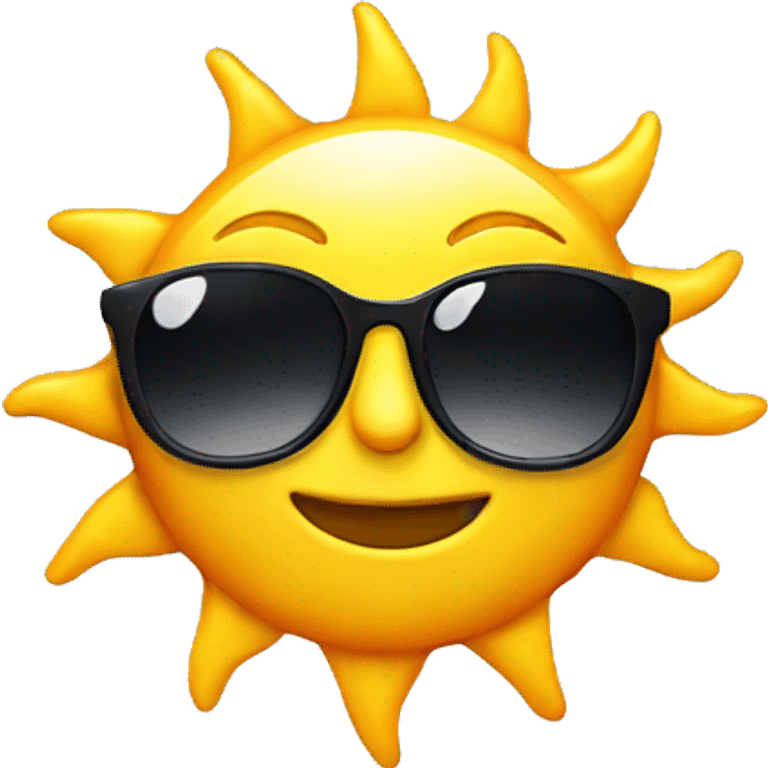 sun wearing sunglasses emoji