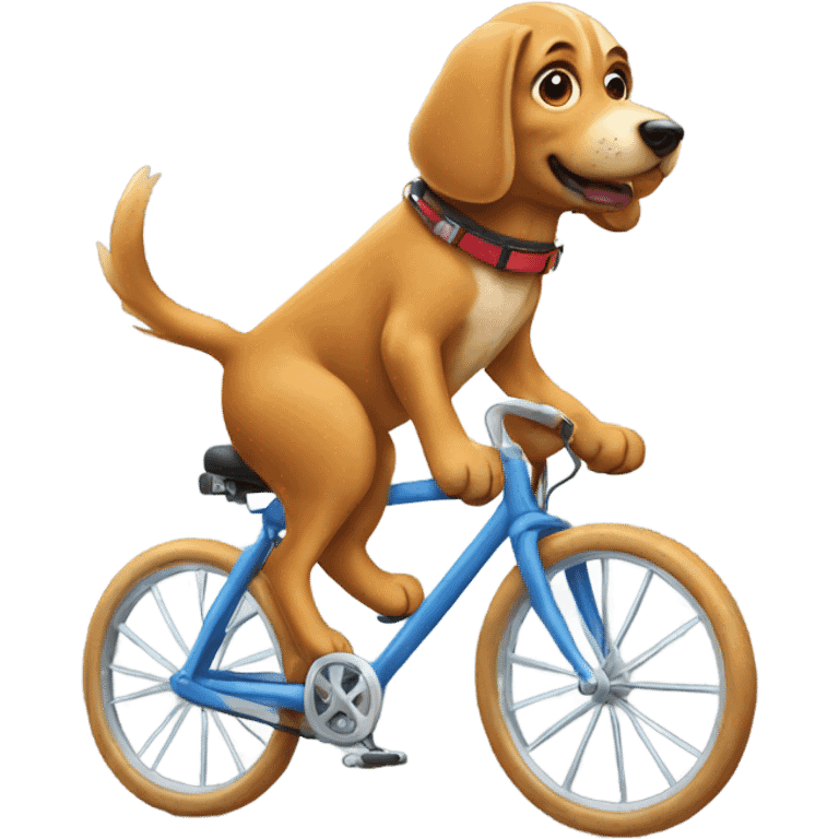 Dog on a bike emoji