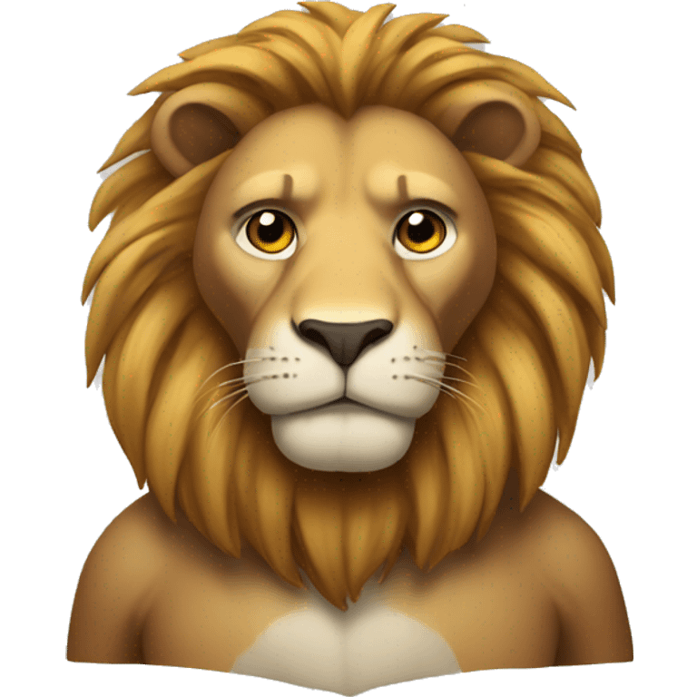 hard working lion emoji