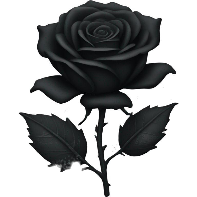 Black rose emoji