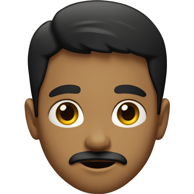 boy with goatee and mustache black hair, olive coloured skin, tanned emoji