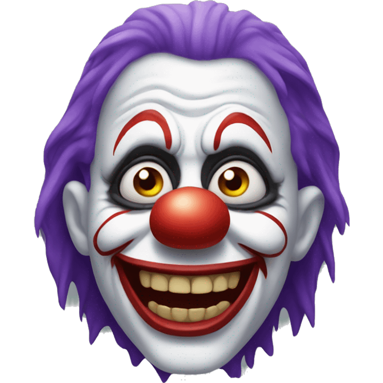 scary clown emoji