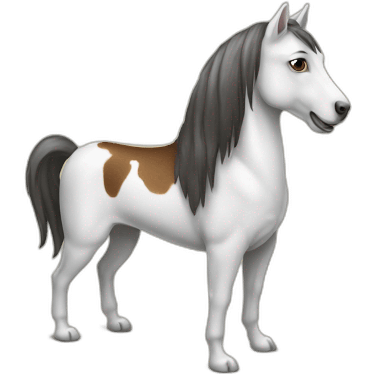 Cheval sur un chien emoji