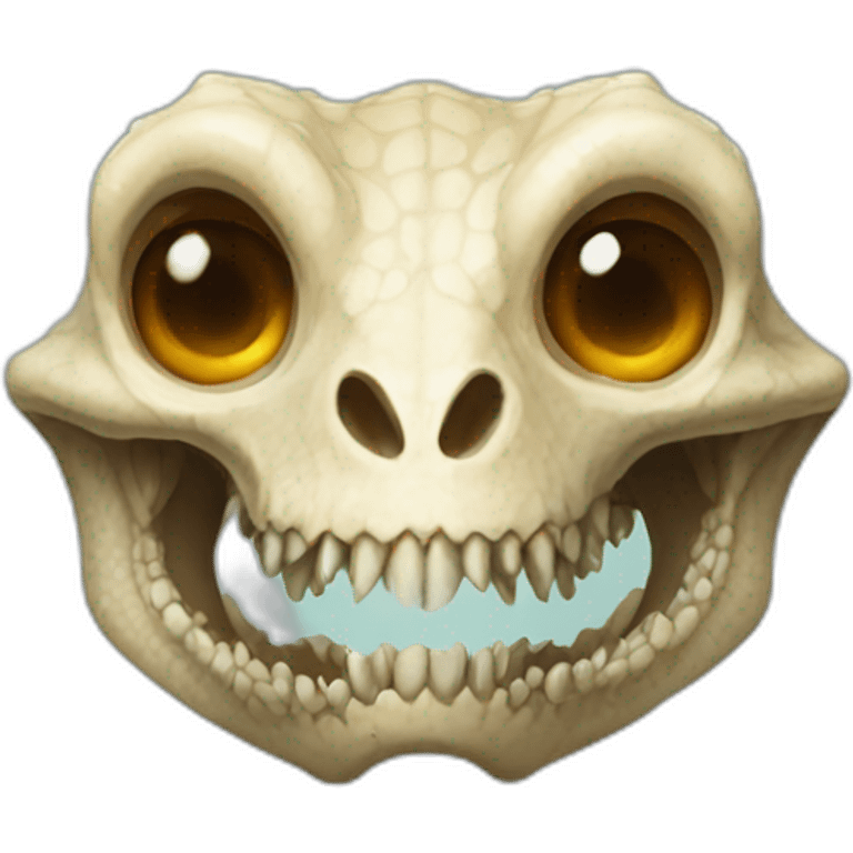 Lizard's head skull emoji