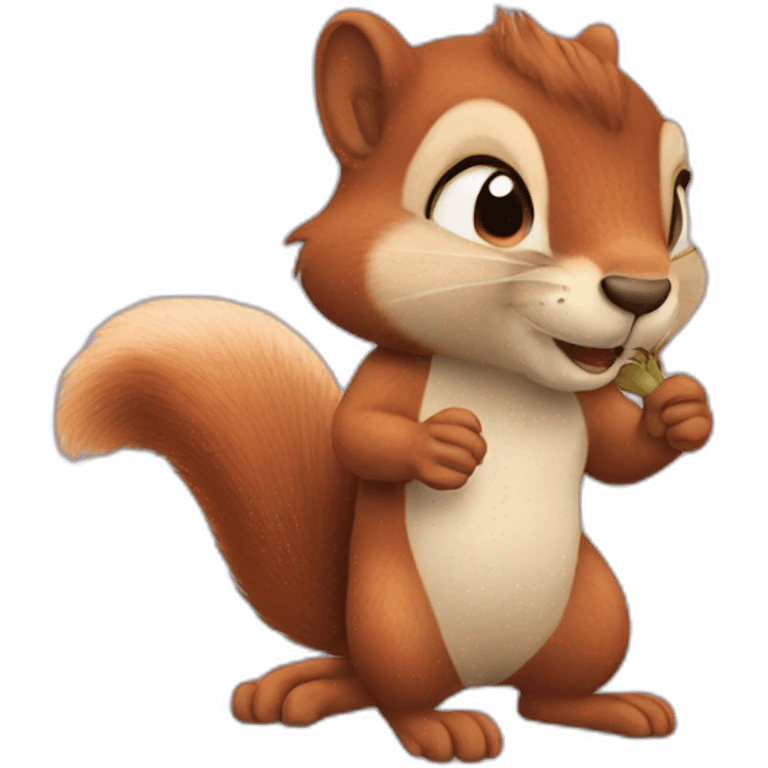 Squirrel with whiskers emoji