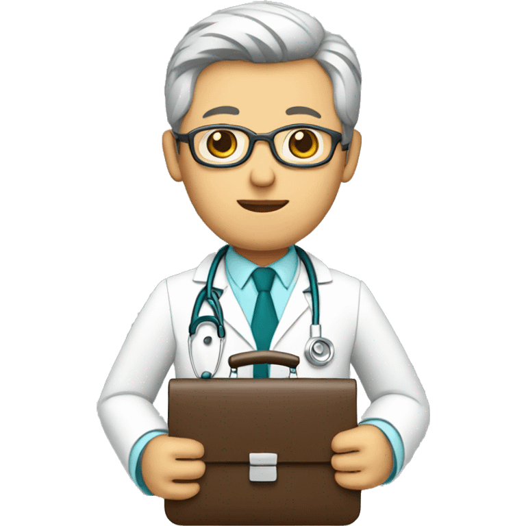 doctor with briefcase in hands emoji