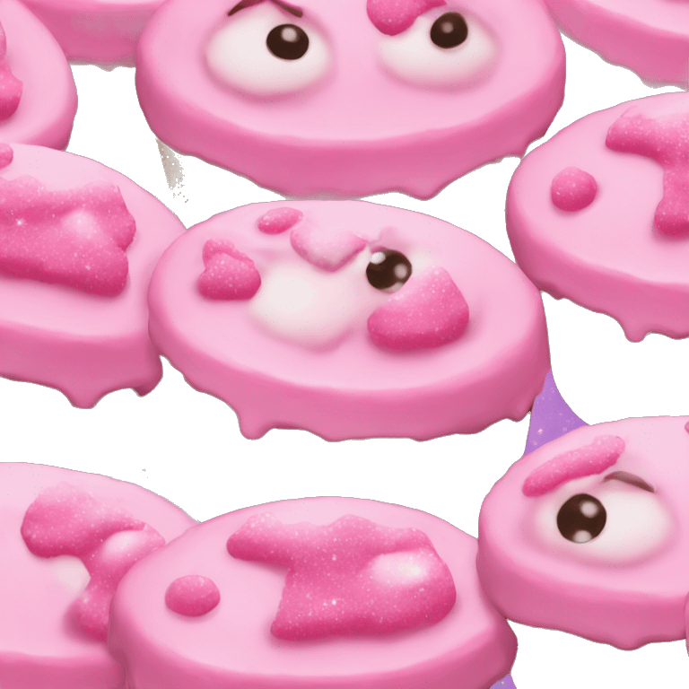 pink twinkles cakes emoji