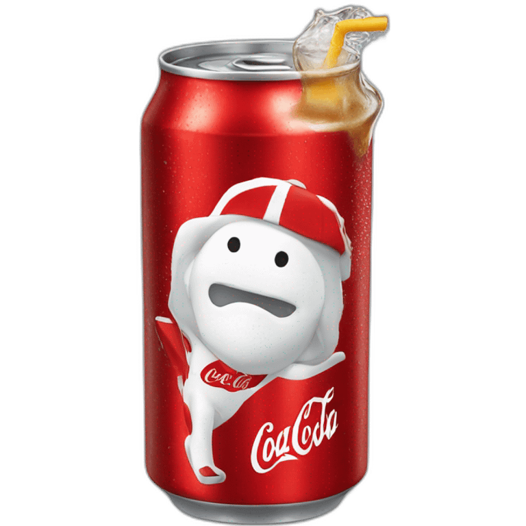 Mbappé drink a coca cola emoji