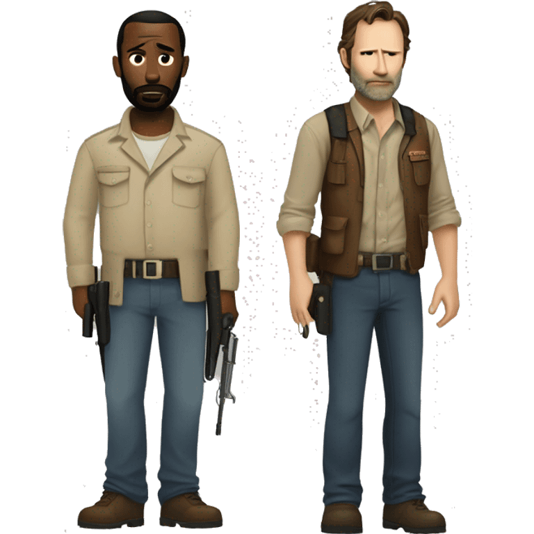 Morgan Jones and Rick Grimes emoji