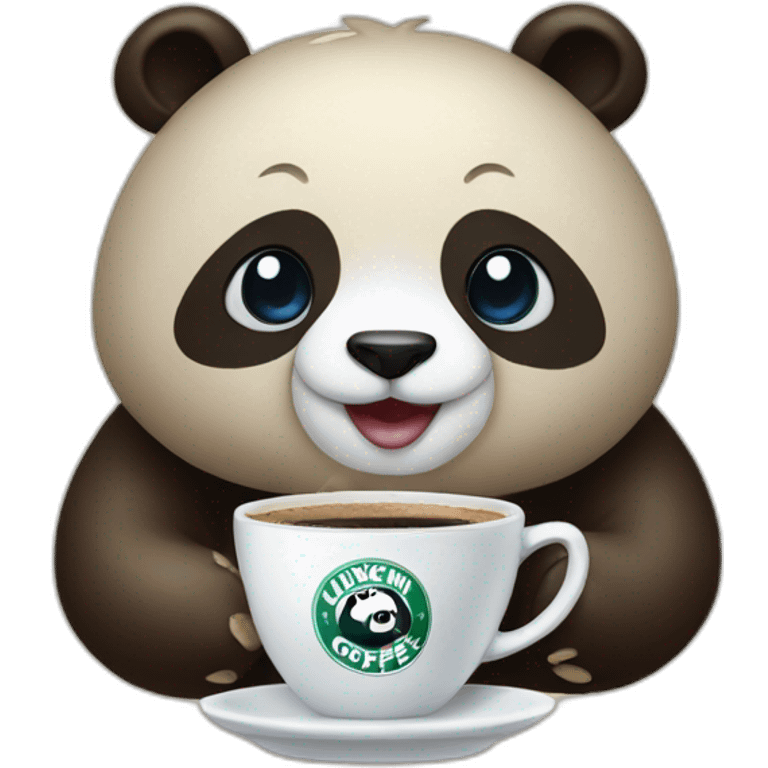 luckin coffee panda emoji