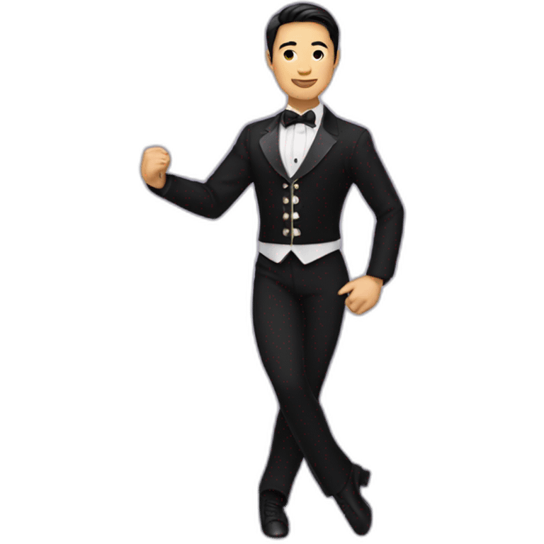 asian ballroom latin male dancer emoji