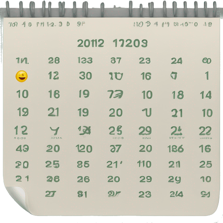 original calendar from whatsapp, but with date 31 july emoji