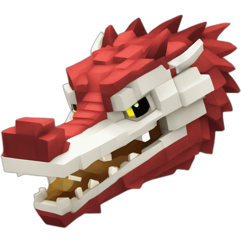 head crania lRed dragon Minecraft delegate emoji