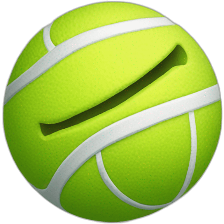 Tennisball der lacht emoji