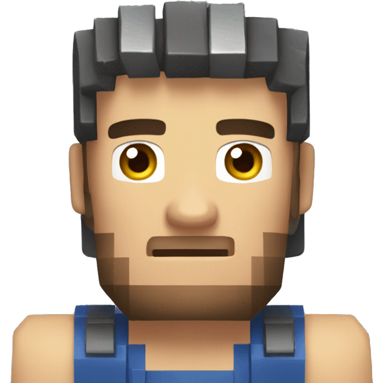 Steve de mincraft énervé emoji