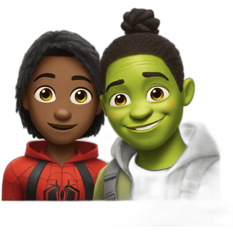 Shrek & miles morales emoji