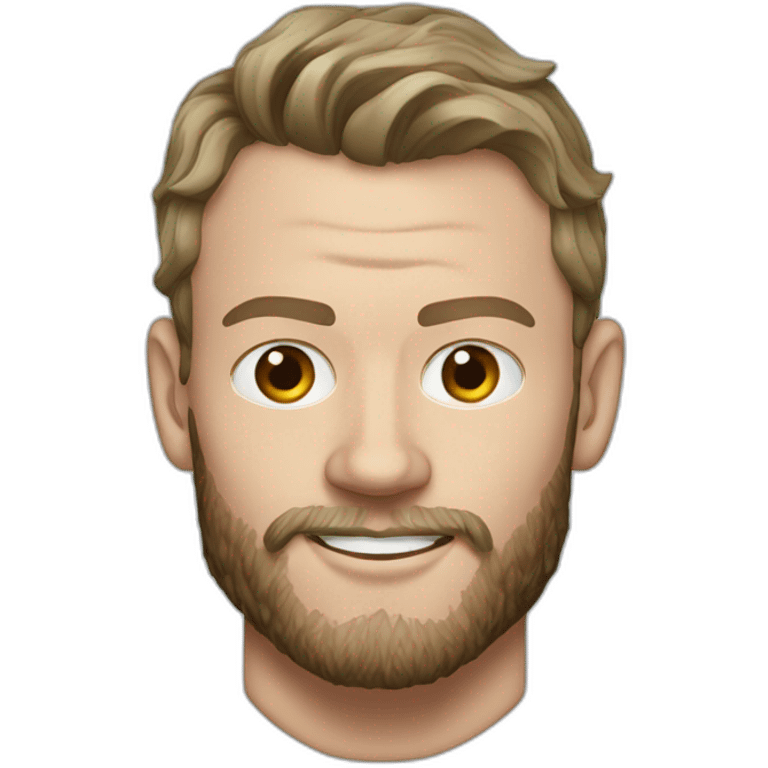 Jonathan Toews as beach bum with beard emoji