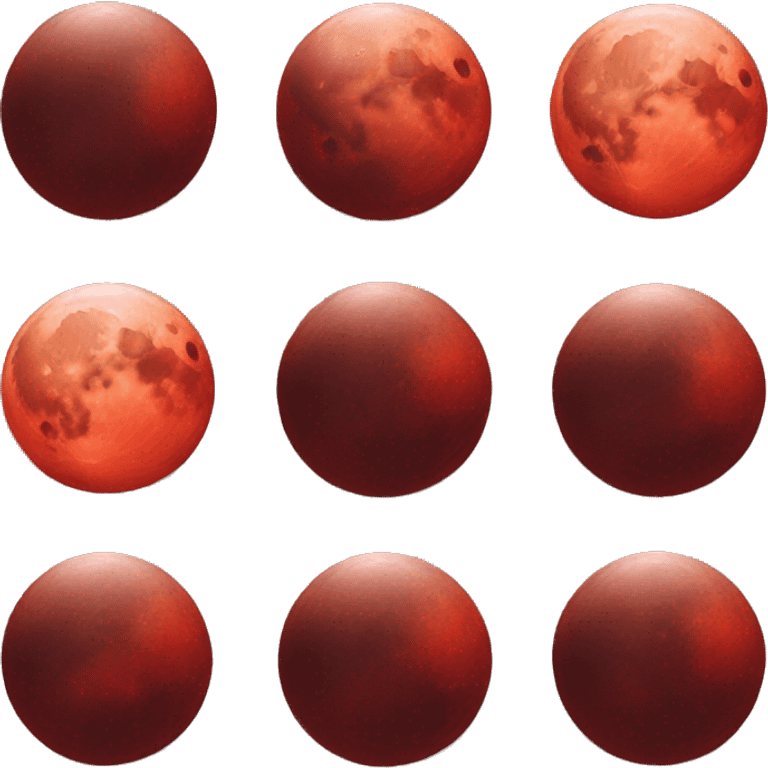 Blood moon emoji