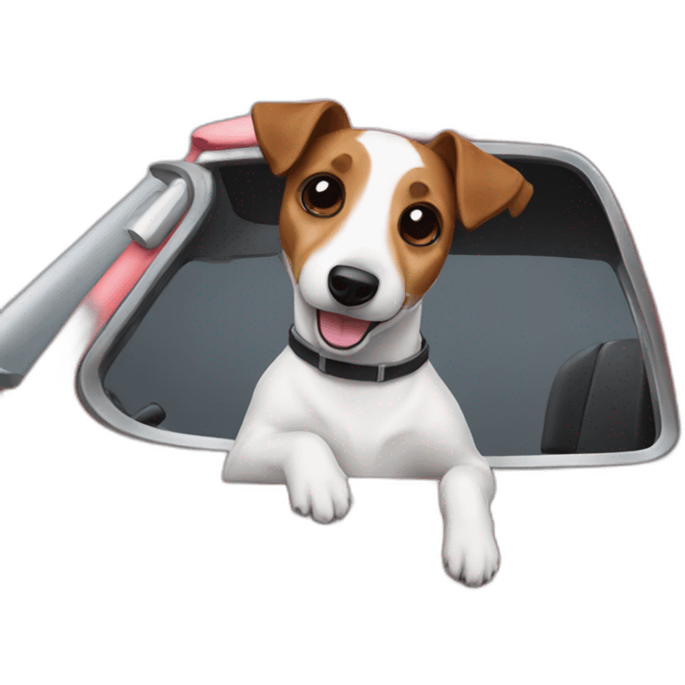 car jack russell emoji