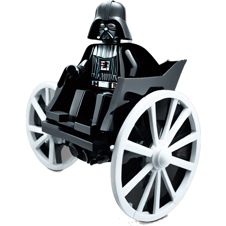 Evil Darth Vader’s Lego. 2 horse-drawn 4 wheel coach  emoji