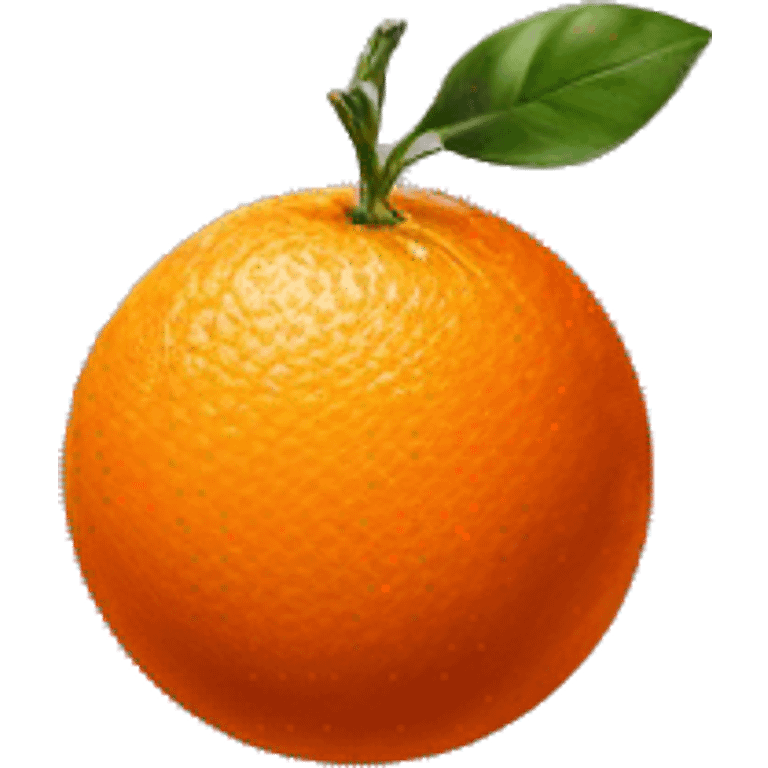 a painting of an orange emoji