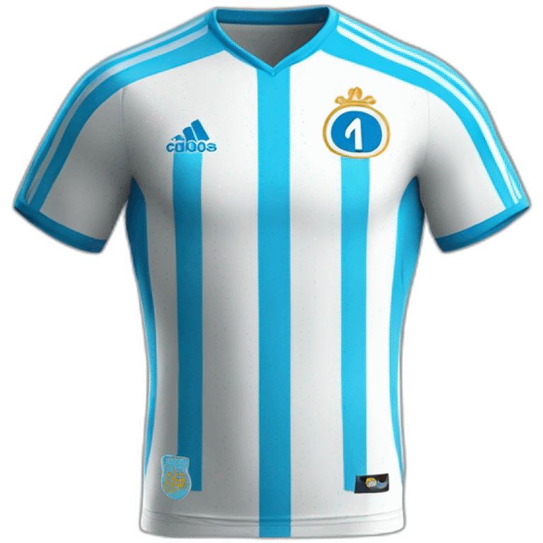 Le maillot de l'Olympique de Marseille emoji