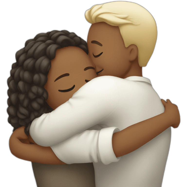 hug white people emoji