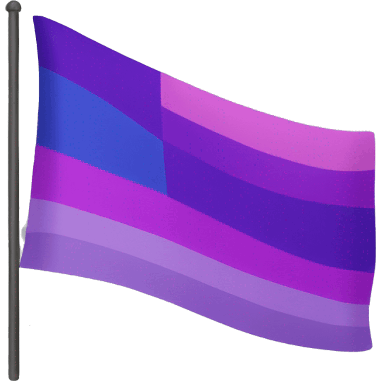 Bisexual flag IOS emoji