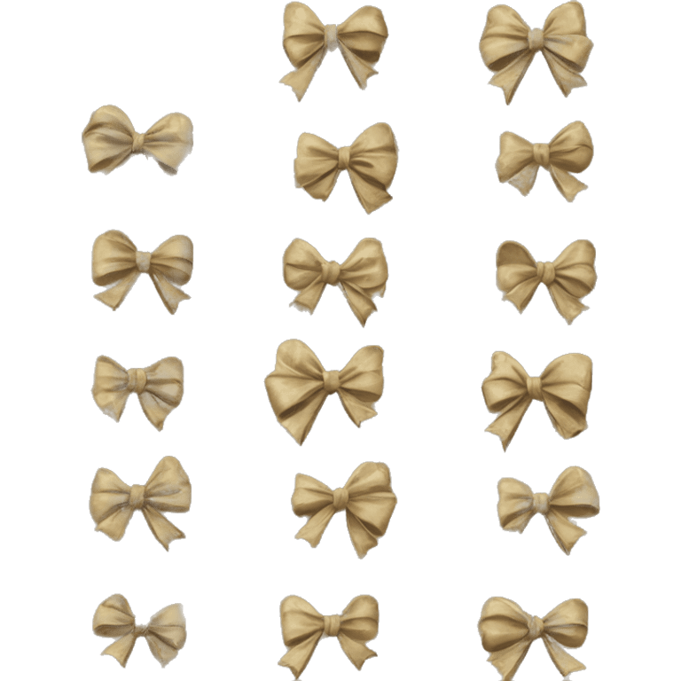 vintage rococo bow khaki emoji