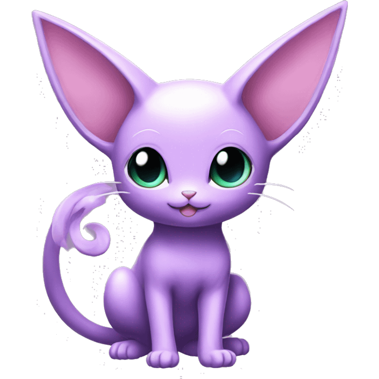 Kawaii Mew-Espeon-Pokémon full body emoji