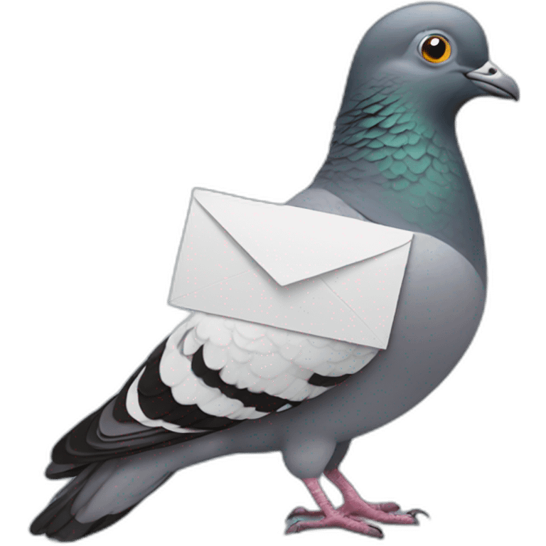 pigeon send a letter emoji