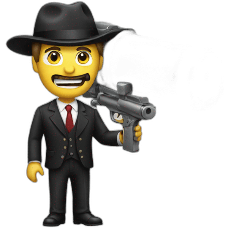 Business man shot out of a cannon emoji