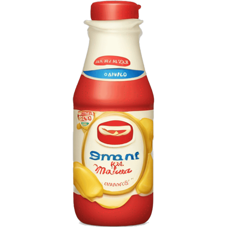 Bottle of Mayonnaise red caps emoji