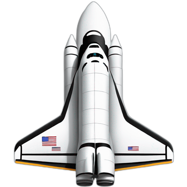 space shuttle side profile emoji