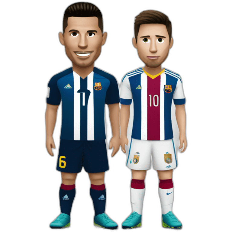 Ronaldo et Messi emoji