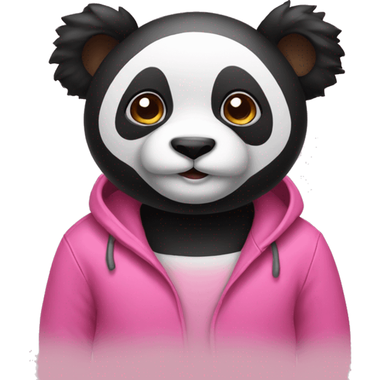 Pink panda emoji