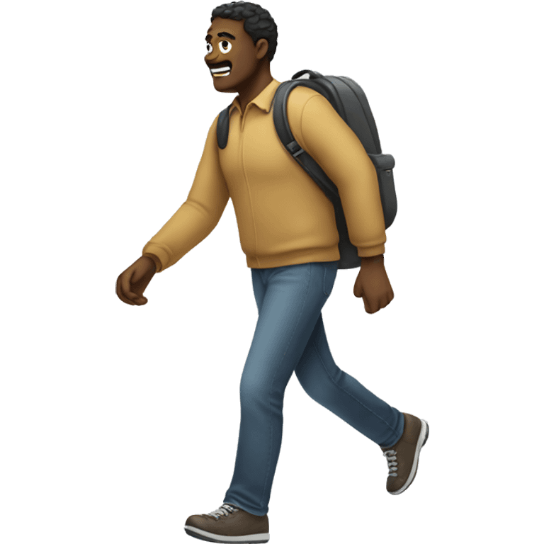 Giant person going for a walk emoji