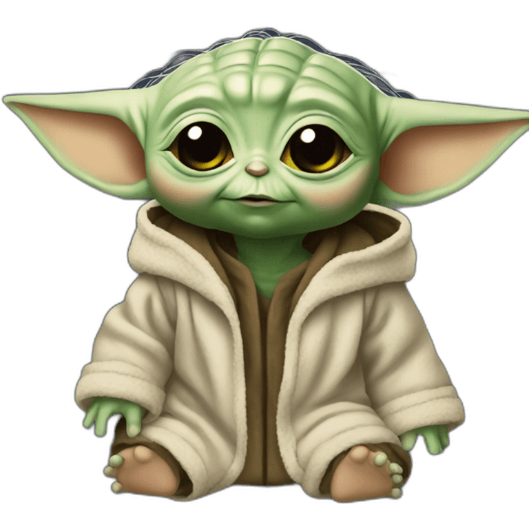 Baby yoda dj emoji