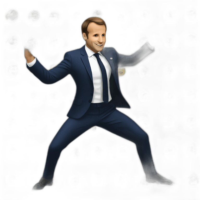 Macron dancing emoji