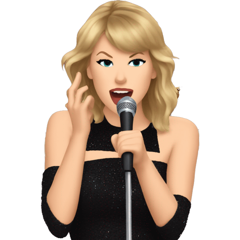 Taylor swift singing on a stage emoji