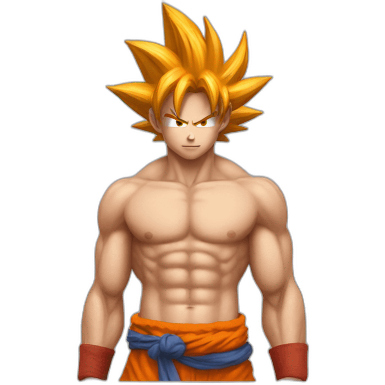 shirtless goku emoji