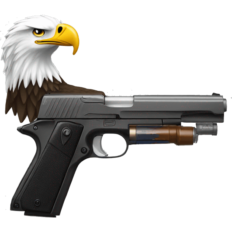 America freedom eagle gun emoji