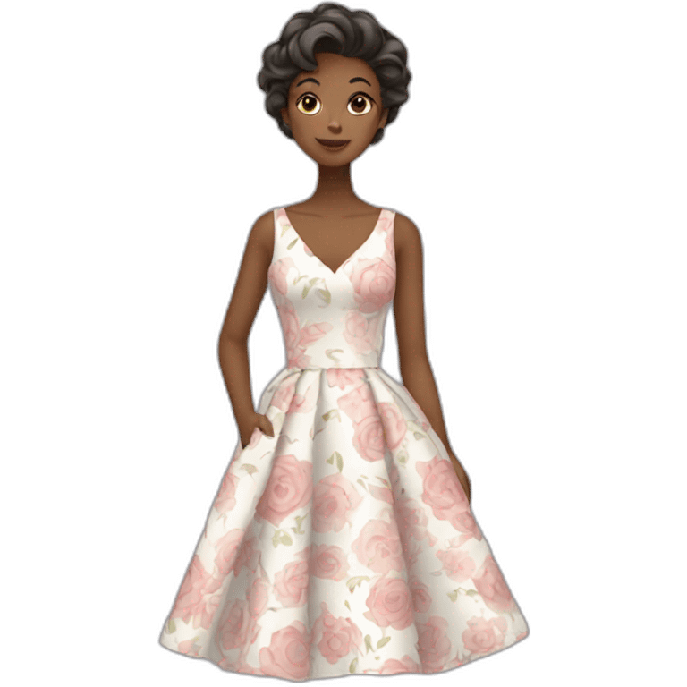 elegant floral dress  emoji