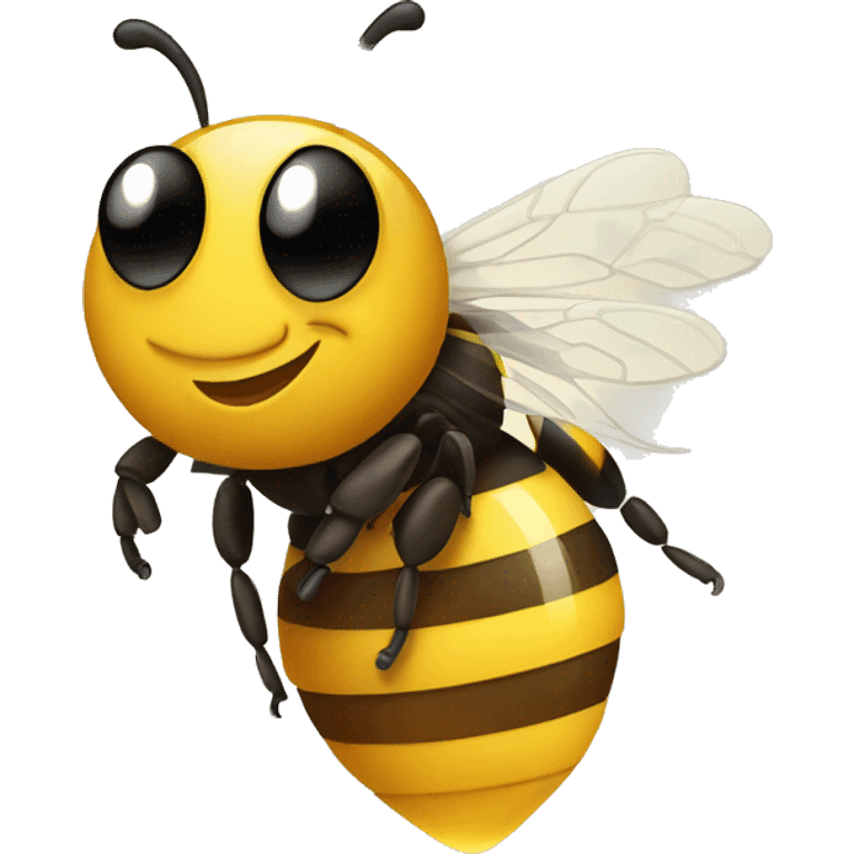 Bee with honey emoji